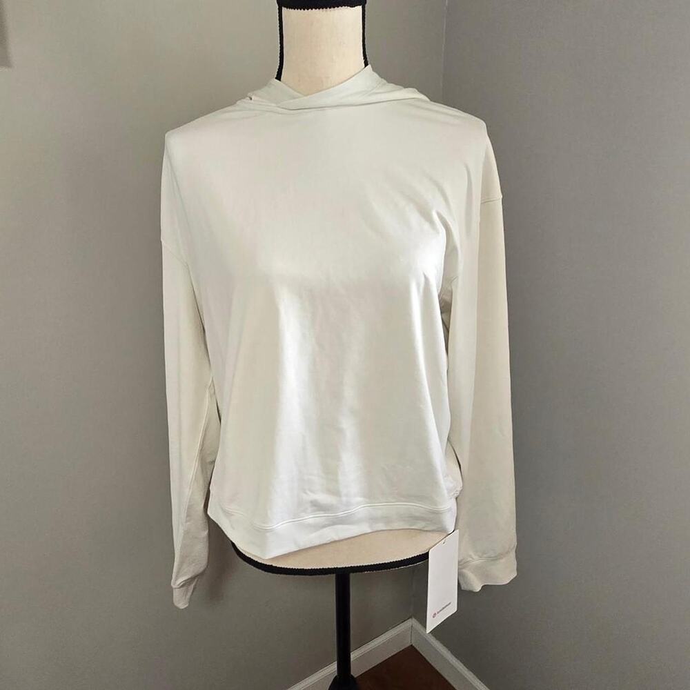 new Lululemon soft jersey classic fit hoodie off white hoodie 10